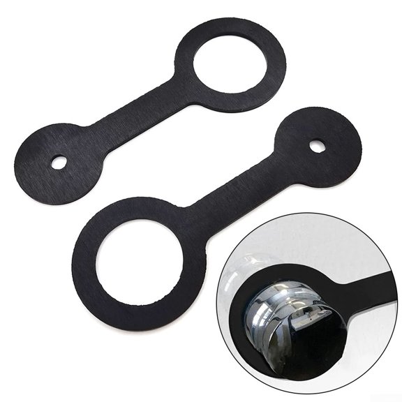 RV Shower Door Travel Latch for Camper Trailer Motorhome Black Silicone 2pcs