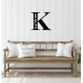 thumbnail image 2 of Monogram Address Sign - Metal Wall Art, 2 of 5