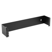 Monoprice 2U Wall Mount Bracket, 3.5in (H) x 19in (W) x 4in (D) For Network and Data Equipment