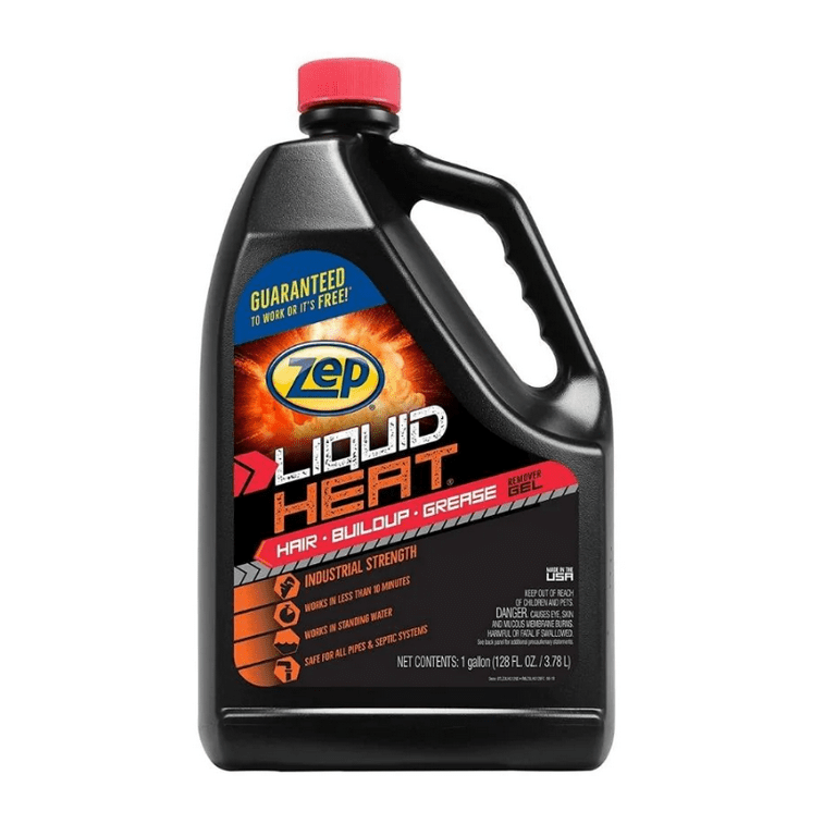 Zep Liquid Heat Clog Dissolver Gel, Industrial Strength, 1 Gallon