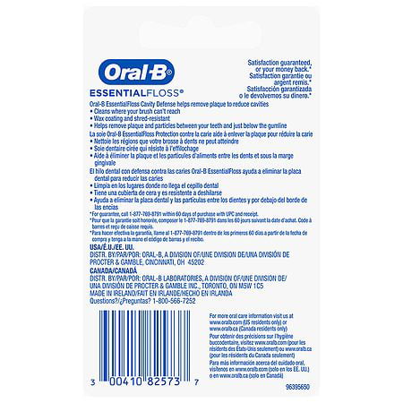 Korting Bewust Voorkeursbehandeling Oral-B Essential Cavity Defense Dental Floss Coating Shred Resistant 5-Pack  - Walmart.com