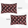 thumbnail image 2 of Uemuo New Year Flamingo Print Throw Pillow Case – Cozy & Soft Cushion Cover, Hypoallergenic Pillow Case for Sleeping, Perfect for Women with Envelope Closure-14"x20", 2 of 6
