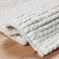 thumbnail image 6 of Superior Aero Hand-Braided Wool Runner, 2’ 6" x 8', Light Grey, 6 of 8