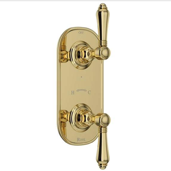 Rohl A4964lm Country Bath 5 Function Thermostatic Valve Trim Only - Brass