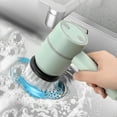 thumbnail image 3 of Cleaning Supplies Handheld Spin Scrubber,Electric Horsepower Shower Scrubber for Cleaning,Cordless Power Cleaning Brush with 4 Replaceable Brush Heads for Kitchen Dishes Tub Sink Tile, 3 of 7