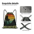 thumbnail image 4 of Balery Not All Who Wander Are Lost 1 Pattern Drawstring Backpack Bag Sport Gym Sackpack Cinch Bags Pattern Drawstring Backpack Bag Sport Gym Sackpack Cinch Bags -Medium, 4 of 6
