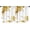 White and Gold, variant on Blackout Kids Curtains,White and Copper Marble Pattern Children's Insulated Curtains Set Of 2,Bedroom Essentials,Toddler Room Decor 42"x54"
