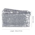 thumbnail image 3 of Transemion Wedding Table Sequin Table Runner Tablecloth Cover Party Table Runner Tablecloth Cover Banquet Decoration 30x180CM No.01 1Set, 3 of 6