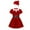 C-Red15, variant on DHFJKG Christmas Elf Dresses For Women Velvet Short Sleeve Mini Dress With Hat 2 Piece Set Party Wear Comfort Outfit