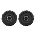thumbnail image 1 of 2 Pack Remote Control Car Aluminum Alloy Tires Strong Cushioning Rubber Wheels for Remote Control CarBlack, 1 of 8