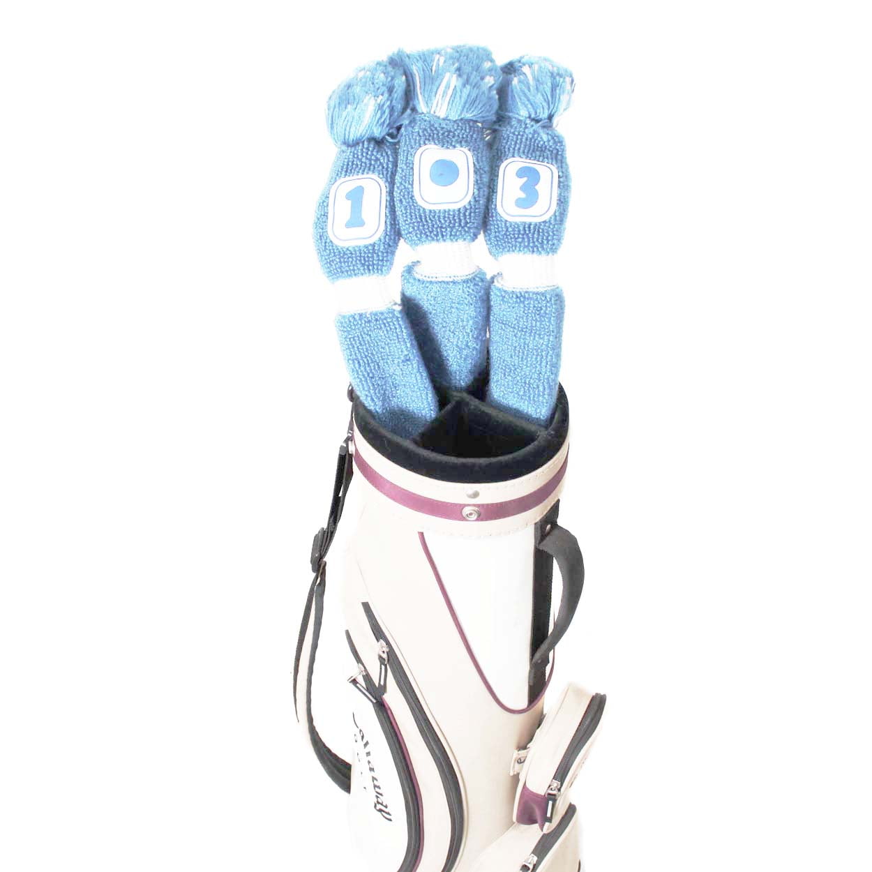 Pro Source Golf Club Knit Headcovers - Set of 3 - Light Blue - Walmart