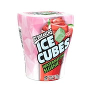 Ice Breakers, Ice Cubes Watermelon Slushie Flavored Gum Bottle Pack, Limited Edition