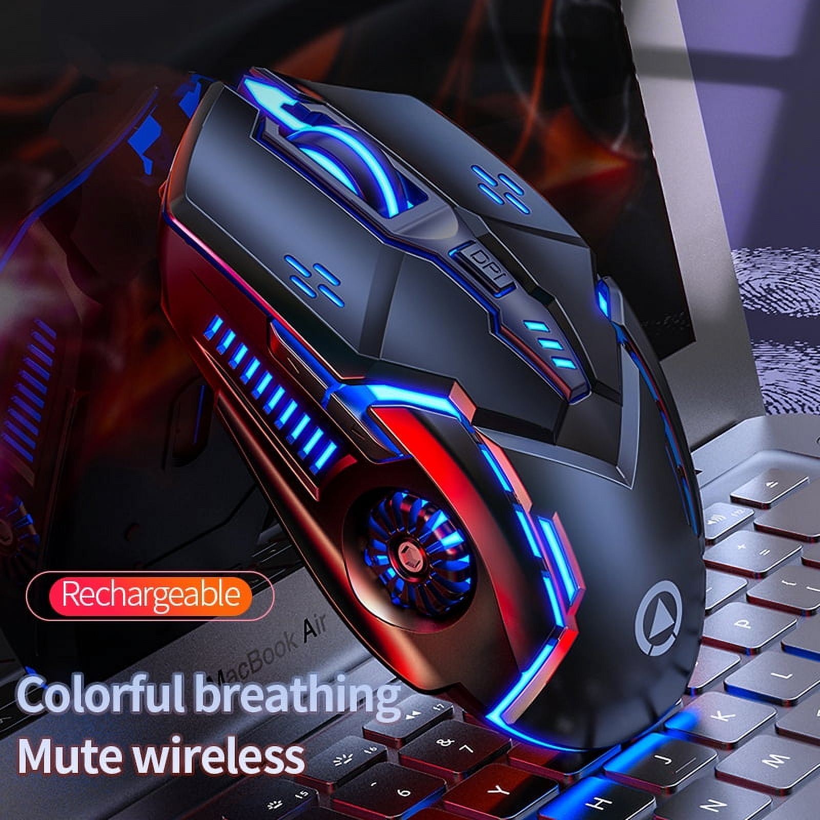 JOUALY Wireless Gaming Mouse, Rechargeable, Silent photo 4