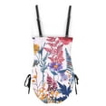 thumbnail image 6 of Busydd Womens Swimsuits Fashion Square Neck Monokini Swimsuits Hawaiian Tropical Floral Print Tummy Control Swimwear High Waisted Halter Beachwear Modest Full Coverage Tie Side One Piece Swimsuit, 6 of 6