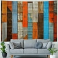 thumbnail image 4 of Orinice Triangles Wood Pattern Tapestry Wall Hanging Unique Style Home Wall Decor Art for Living Room Bedroom 40x30inch, 4 of 6
