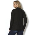 thumbnail image 2 of Roaman's Women's Plus Size Drop Needle Mockneck Lightweight Sweater Knit, 2 of 3