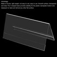 thumbnail image 4 of Uxcell 7.8 x 3.9inch Acrylic Desk Nameplate Holders,10Pcs Transparent Name Tent Holders, V-Shaped, 4 of 6