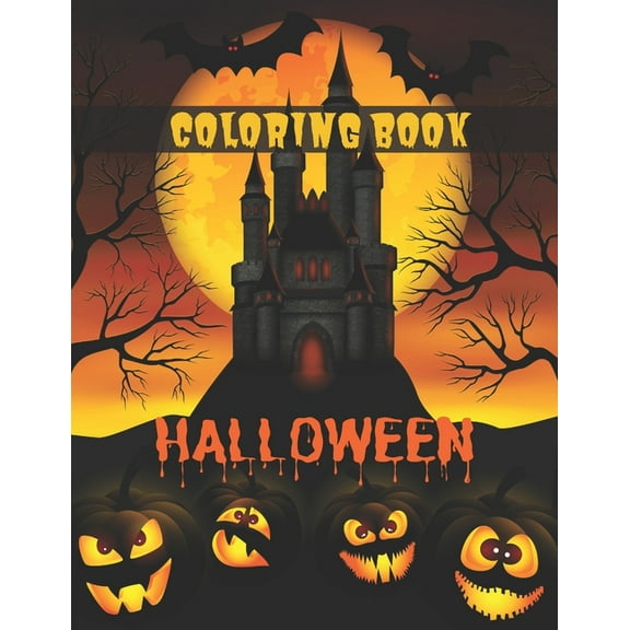 Halloween Coloring Book: Halloween coloring book for kids - A spooky coloring book for creative children - A magical gift for kids (Paperback)