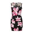 thumbnail image 5 of IROINNID Sleeveless V-Neck Dress For Women Sexy Floral Tank Mesh Patchwork Dress Prints Short Sundress, 5 of 8