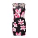 thumbnail image 5 of Vestido sexy de retazos de malla sin mangas con cuello redondo y estampado floral para mujer Fridja hjkh2035, 5 of 8