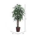 thumbnail image 5 of Vickerman 6' Artificial Mango Executive, Rattan Basket, 5 of 7