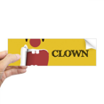 thumbnail image 1 of Autocollant Rectangulaire Clown Jaune Drôle Émotion Rire Carnet de Notes Autocollant de Fenêtre, 1 of 1