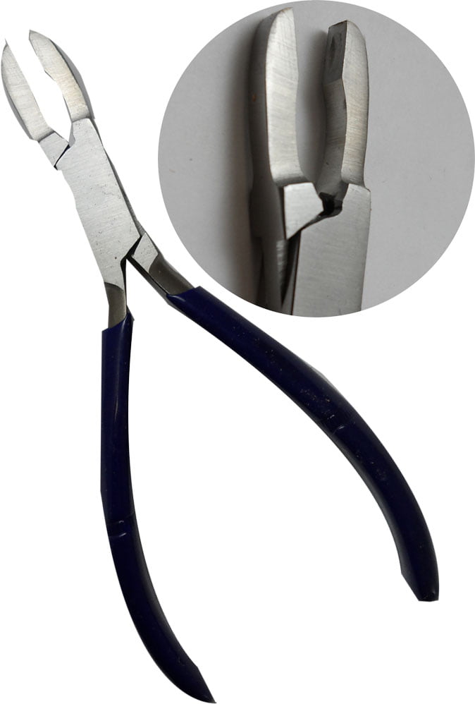 Loop Ring Closing Pliers 5'' Orange PVC Grip Handle for Jewelry & Wire Work Tool 