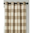 thumbnail image 2 of Country Lodge Farmhouse Buffalo Plaid Checkered Grommet Top Curtains - Assorted Colors, 2 of 6