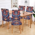 thumbnail image 2 of Yayeee 4 Pack Dining Chair Covers Stretch Parson Chairs Slipcovers Seat Protector, Blue Abstract Eagle, 2 of 6