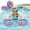 Blue,Pink, variant on 2 Pcs Swimming Kickboard With Handle Round Summer Aid Float Board Durable Swim Equipment For Swimming Pool(Green-18X18X3Cm)