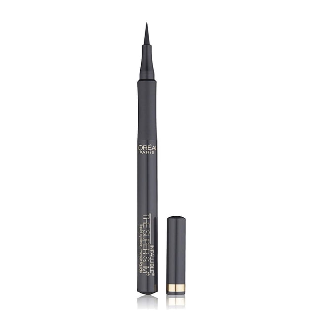L'Oreal Paris Super Slim Liquid Eyeliner by Infallible, 12H Wear and Quick Dry Formula with Smooth and Smudge-Free Application, Grey, 1 ml