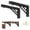 2PCS Black 10 inch, variant on 2pcs Bracket Shelves Storage Rack Steel Bracket Triangular Folding Wall Hanging Support Foldable Shelf Angle Mounting Bracket