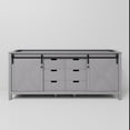 thumbnail image 5 of Lexora Home Marsyas 80" Vanity Cabinet in Dark Gray, 5 of 10