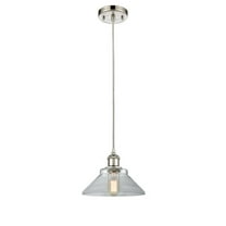 Innovations 516-1P-PN-G132 Orwell 1 Light Mini Pendant part of the Ballston Collection, Polished Nickel