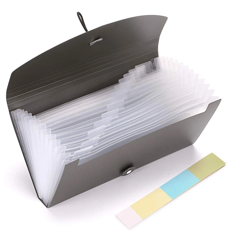Expanding File Folder -13 Pockets Small Accordion File Folder Expandable Card...