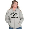 thumbnail image 3 of My Spirit Animal is a Unicorn Zip Hoodie Sweatshirt Women Brisco Brands S, 3 of 6