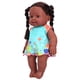 thumbnail image 1 of Muñeca De Juguete Para Niños, Exquisita Y Linda Muñeca Negra Africana, Hermosa Realista Para Juegos De Rol, Entretenimiento Para Niños, Bebé OTVIAP Q12‑09 Falda azul+naranja, 1 of 8