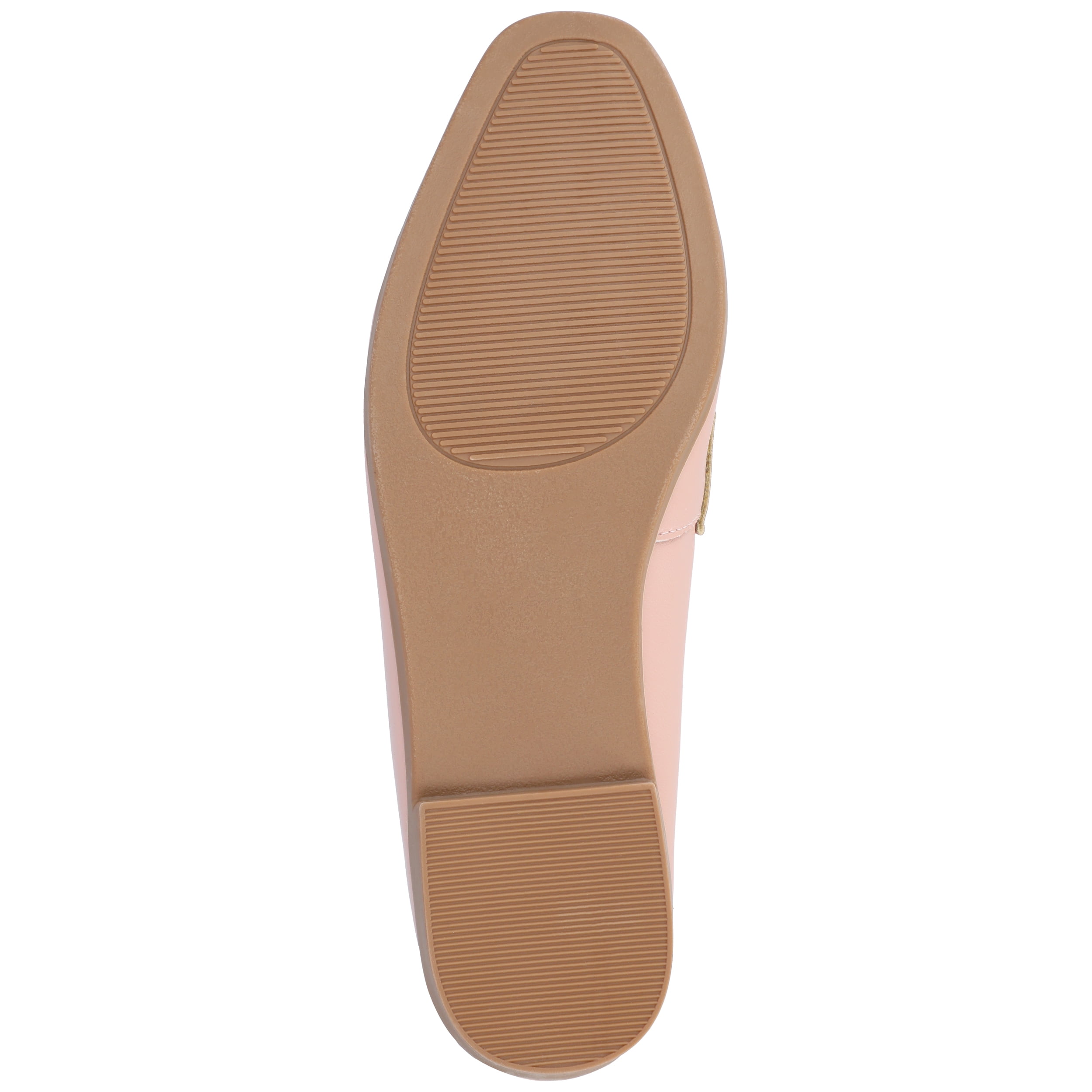 Journee Womens Myeesha Loafer Slip On Square Toe Dress Flats