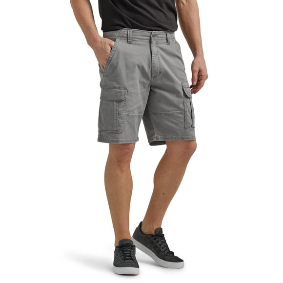 Short cargo elásticos Wrangler Authentics color gunmetal, talla 32