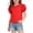 Red, variant on CYRBOKO Girls Summer T-Shirts, Cotton Casual Puff Sleeve Pullover Short Sleeve Tops Pink Size 8 T