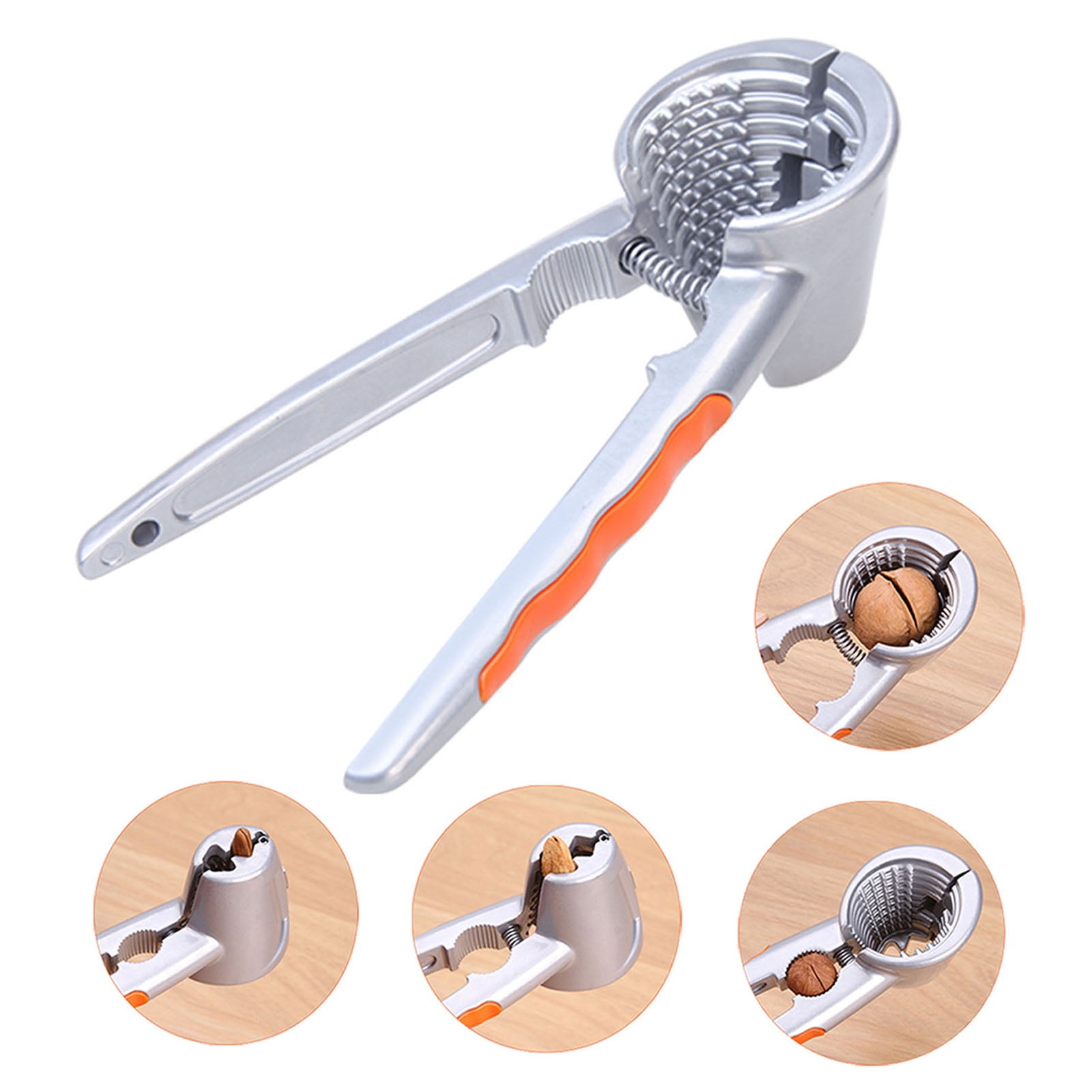 Chestnut Clip Nut Opener Stainless Steel Cracker Hard Sheller Walnut Plier Tools 