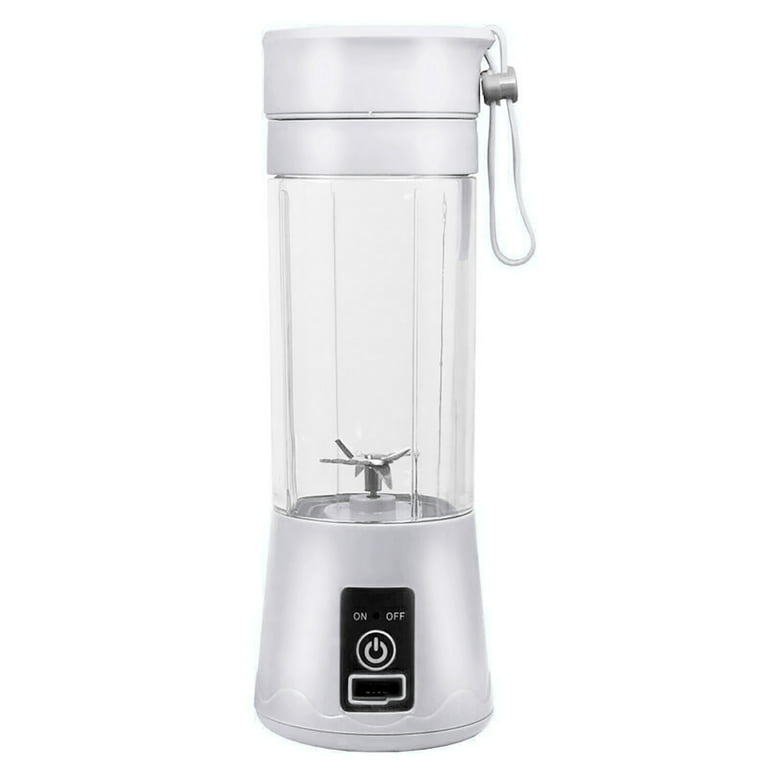 iCucina Portable Blender Fruit Mixer Rechargeable with USB Blender for Smoothie Protein Shakes Fruit Juice Office Sports Home Travel (White)