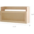 thumbnail image 4 of FIRADE Wood Magazine Wall Rack with PE Rattan Grid,Size 17.3" x 4" x 9.4",File Holder for Entryway,Living Room,Waiting Room,Kids’ Room,Office, 4 of 6