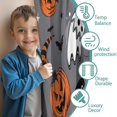 thumbnail image 3 of Blackout Kids Curtains,Gray Halloween Ghosts Cats and Pumpkins Childrens Insulated Curtains Set Of 2,Bedroom Essentials,Toddler Room Decor 42"x54", 3 of 5