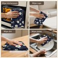 thumbnail image 5 of 2 Pcs Pioneer Flower Floral Print Pattern Kitchen Towels, Funny Microfiber Dish Towel Set, 18" X 26" Tea Towels, 5 of 6