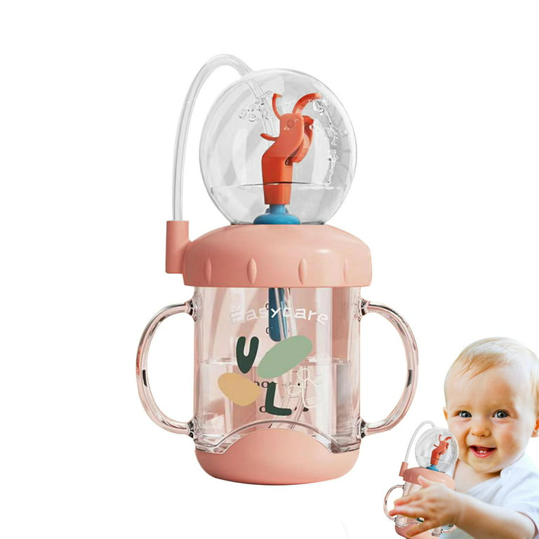 Baby Straw Cup, Cute Drinking Cup with Windmill Squirt, Windmill Spray Sippy  Cup
