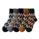 thumbnail image 3 of Calcetines de rizo de lana en zigzag para hombre, nuevos calcetines de invierno de moda que combinan con todo, gruesos y cálidos para hombre, 3 of 6