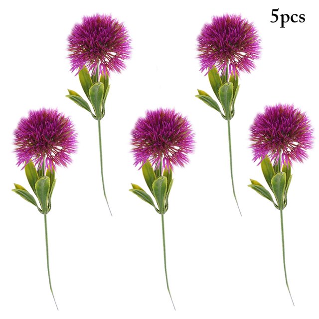 Coofit Artificial Dandelion Realistic Decorative Artificial Flower Fake Flower for Vase