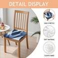 thumbnail image 2 of Blue and Grey Abstract Art Artwork Seat Covers for Dining Room Chairs Set Of 4,Stretch Printed Washable Chair Seat Cover with Elastic Ties and Button,Removable Waterproof Couch Cushion Covers, 2 of 6