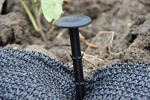 Plastic Tarp T Stakes Anchors Sturdy For Garden Weed Netting Cover Tent 